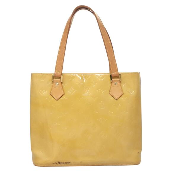 LOUIS VUITTON Monogram Vernis Houston Hand Bag Beige M91004 - Picture 3 of 13